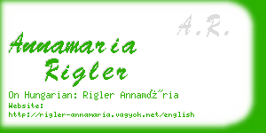 annamaria rigler business card